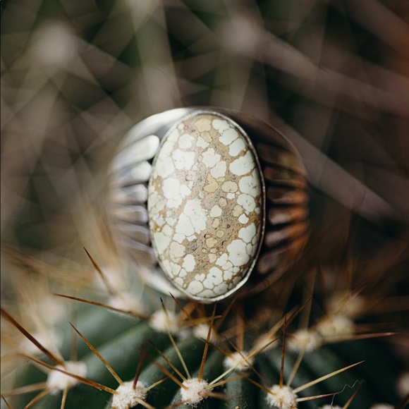 Custom handmade Sterling Silver & Turquoise Ring - Picture 5 of 7